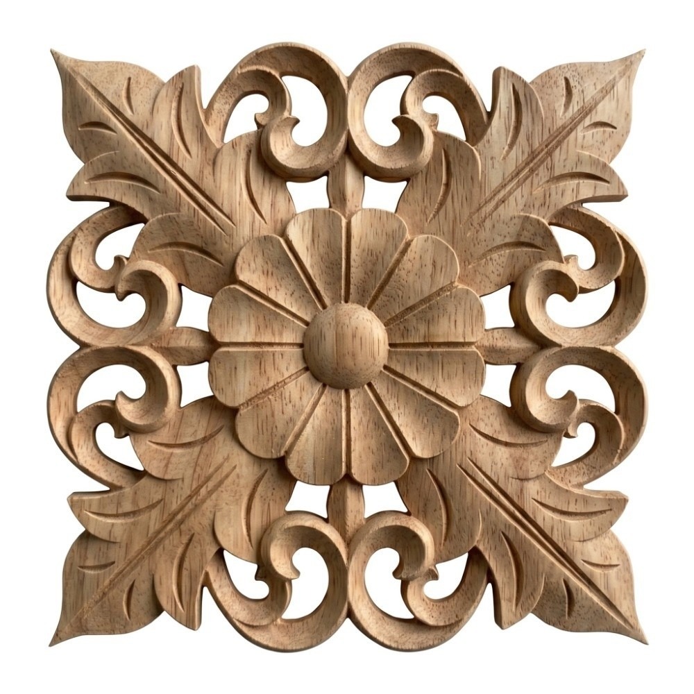 Craft Embellishment - Décoration d'intérieur en bois sculpté, applique