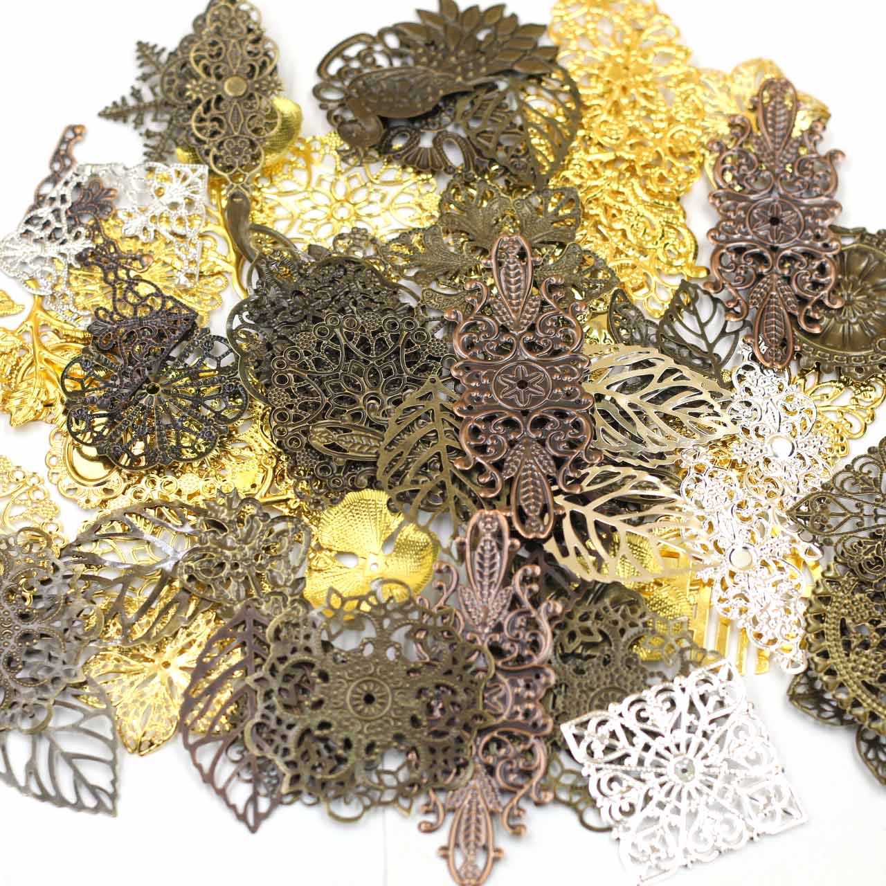Craft Embellishments - Connecteurs d'embellissements, mélange aléatoire de fleurs