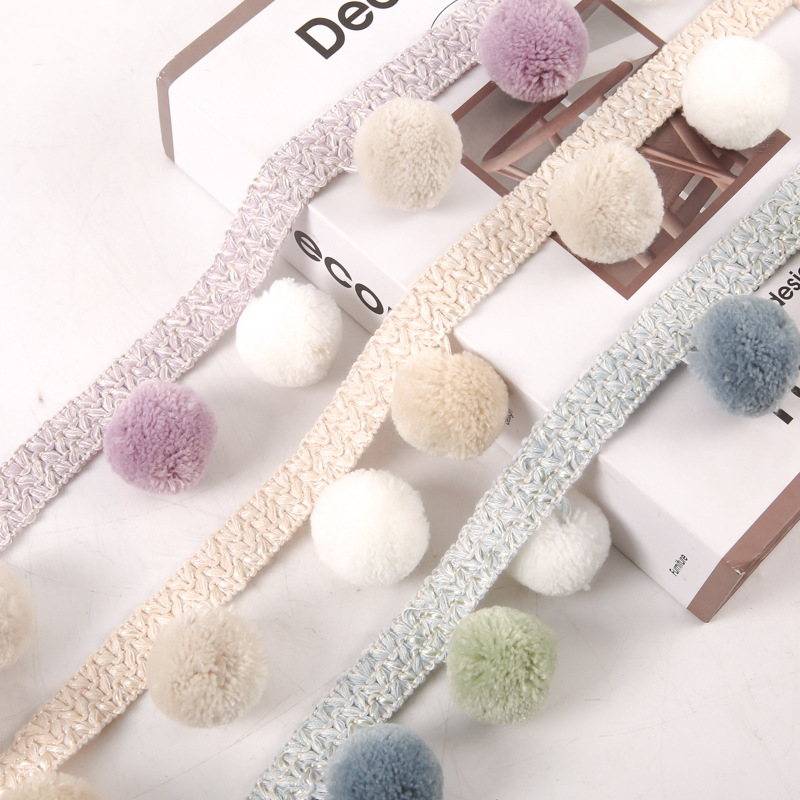 Fringe Ribbon Sewing - 5M/25M Ruban à pompons boules de
