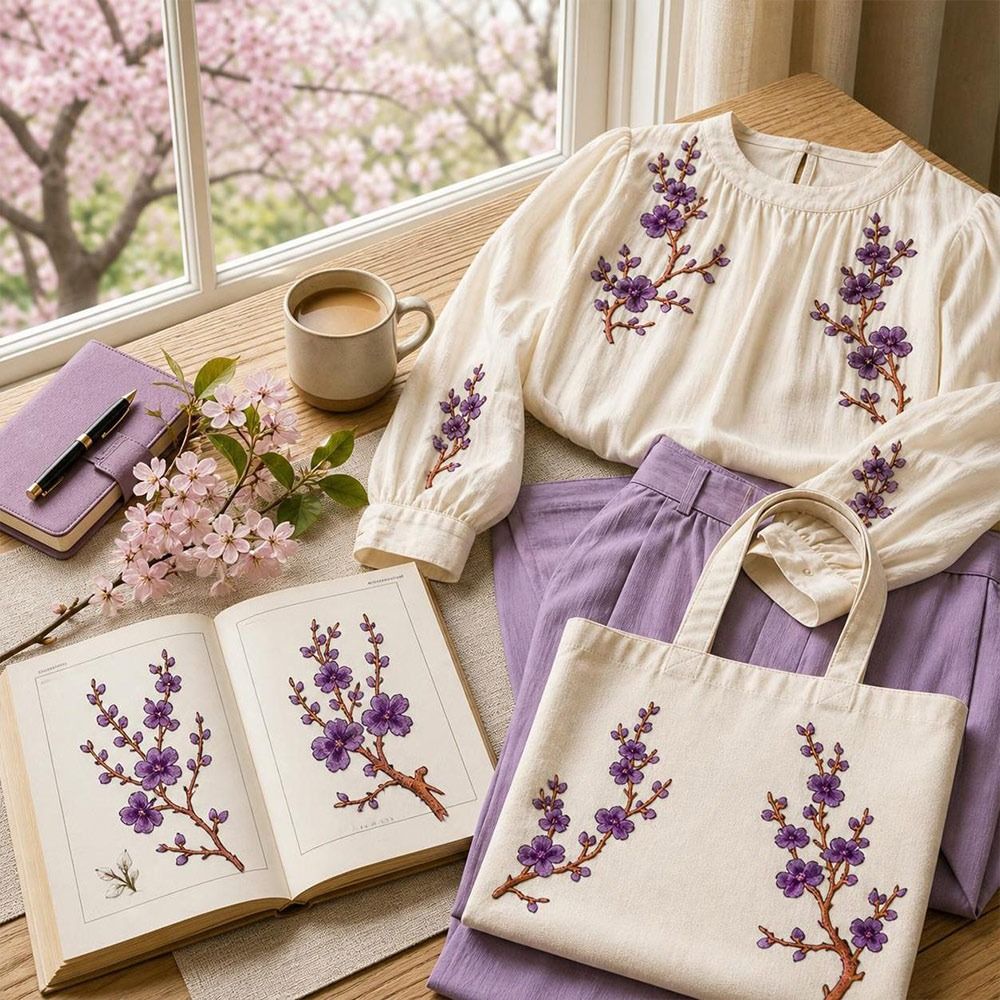 Applique Patch Flower - Patchs thermocollants DIY Fleur de cerisier,