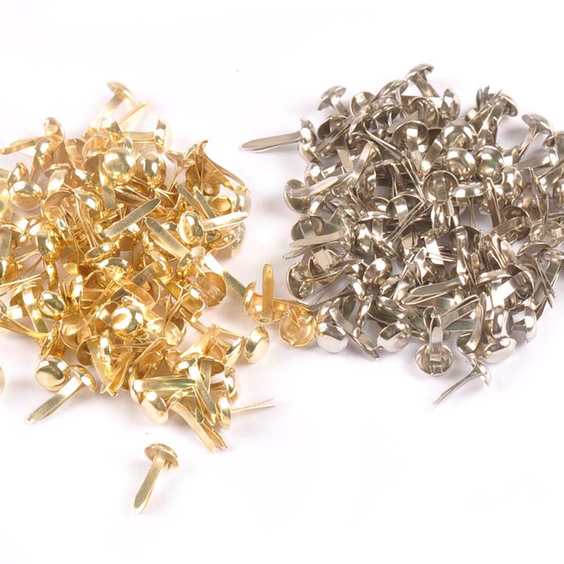 Embellishments For Scrapbooking - 100 pièces de brads ronds assortis