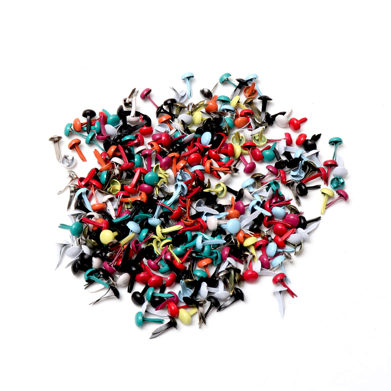 Embellishments For Scrapbooking - 100 pièces de clous métalliques ronds