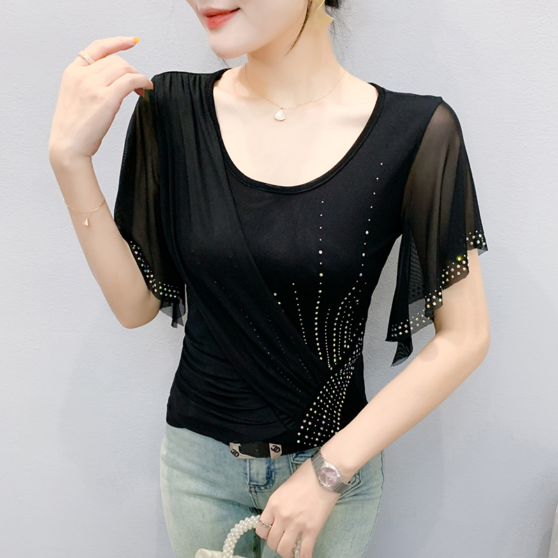 Haut en maille pour femmes d'é - Beaded Trim Fringe avis et prix