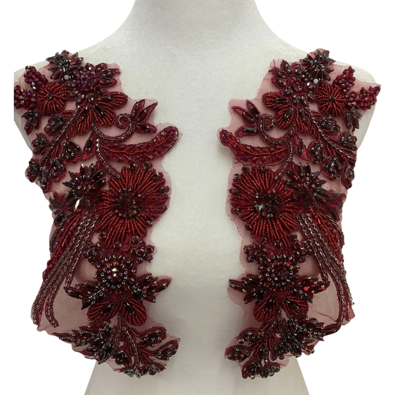 Perles brodées 49MC, applicati - Applique Patch Flower avis et prix