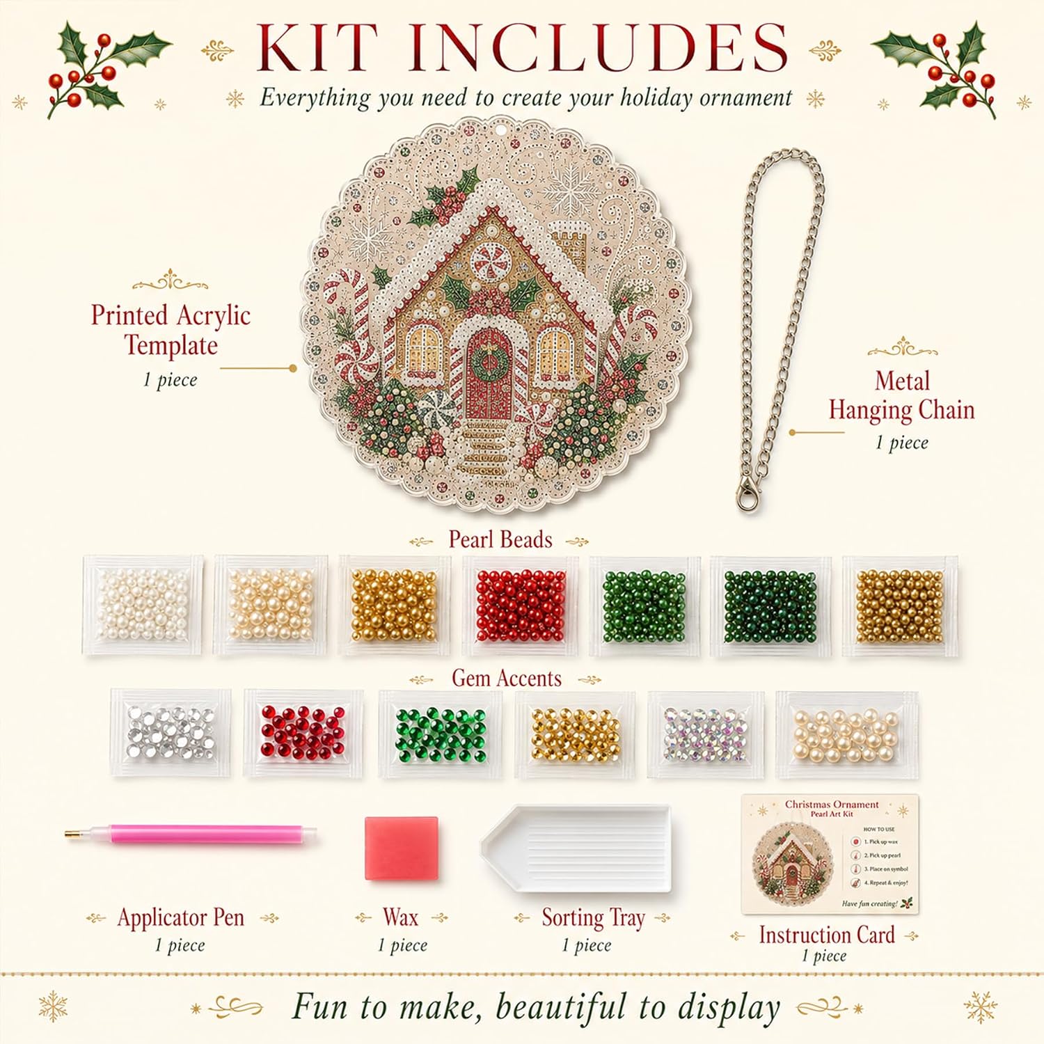 Kit de Peinture Diamant Perle  - Pearl Trim Chain avis et prix