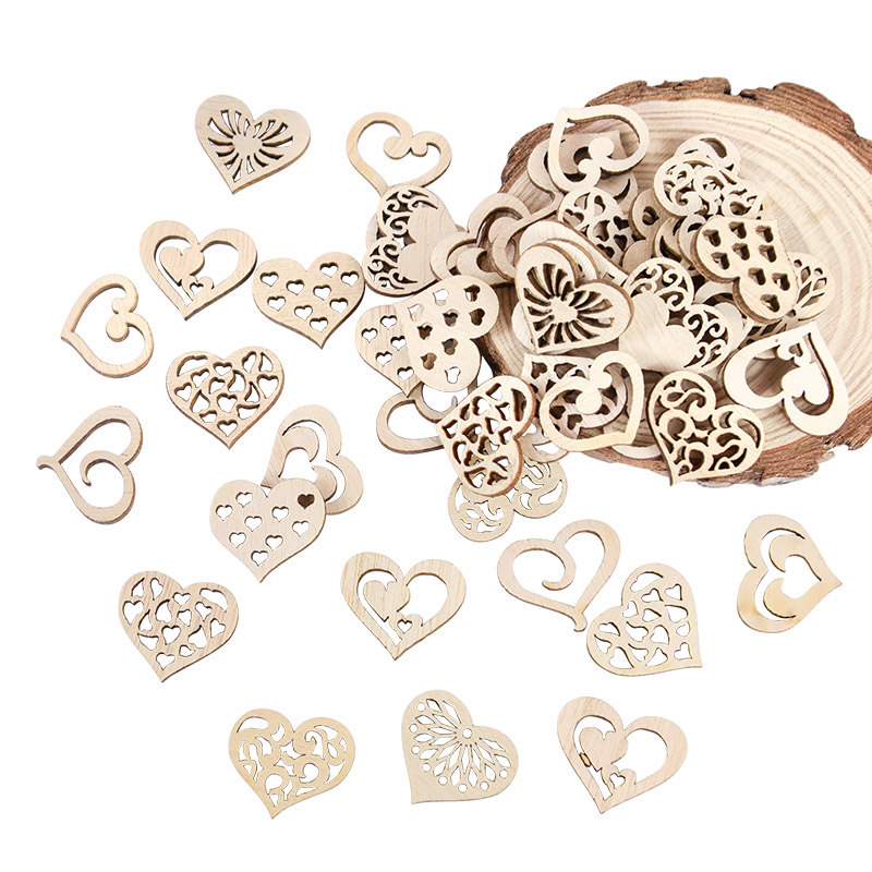 50/100 pièces motif de coeur c - Embellishments For Scrapbooking avis et prix
