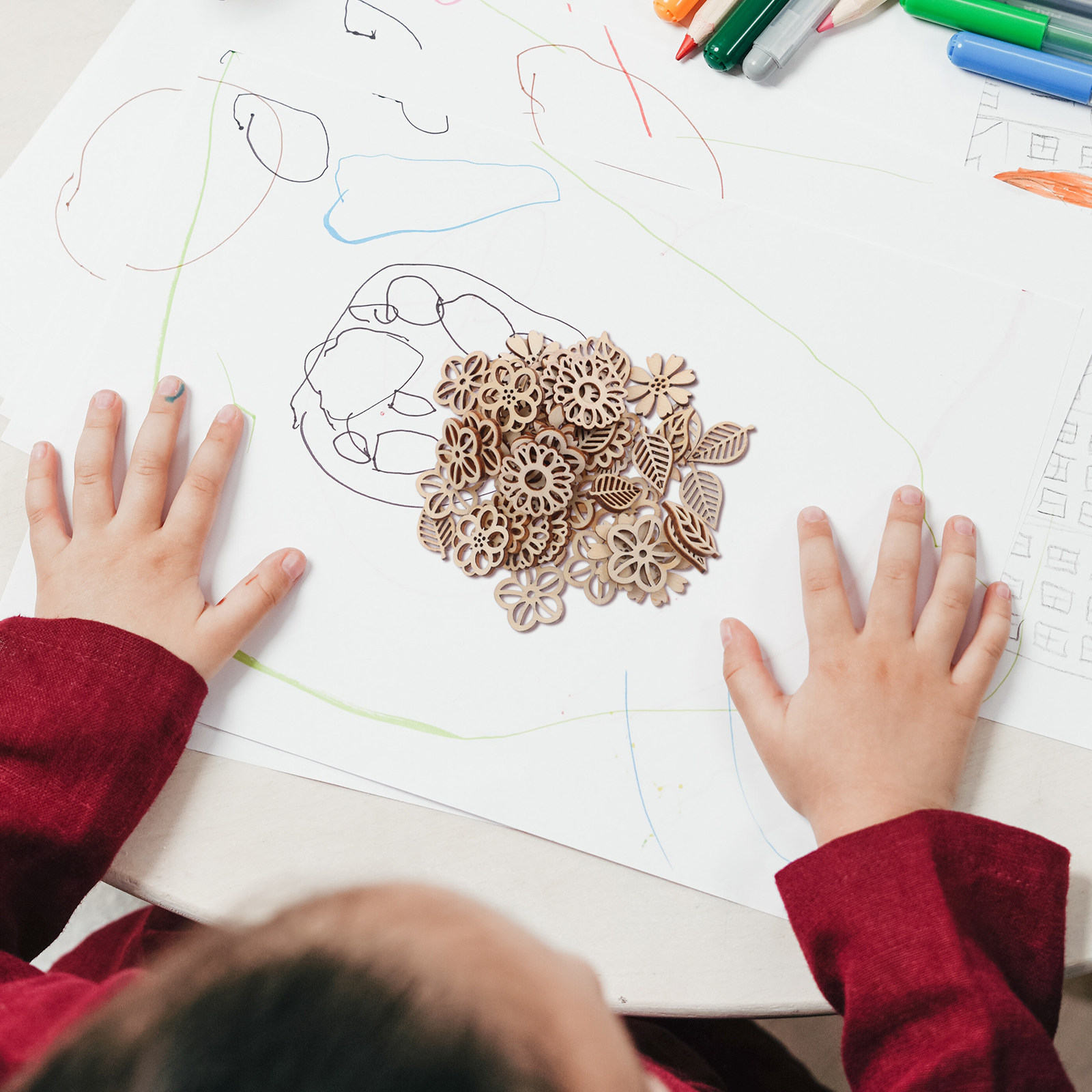 Découpes de fleurs en bois en  - Craft Embellishments avis et prix