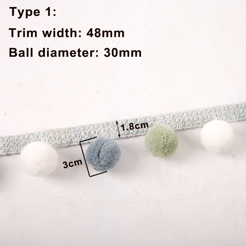 5M/25M Ruban à pompons boules  - Fringe Ribbon Sewing avis et prix