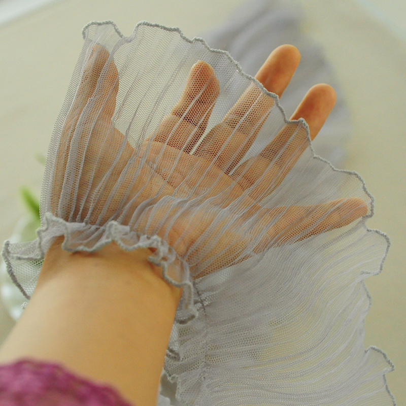 Tissu plissé Tulle 15CM de lar - Fringe Ribbon Sewing avis et prix