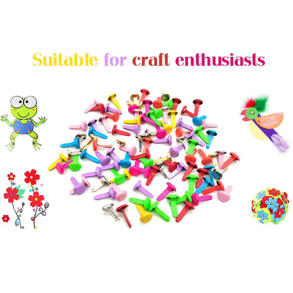 Brads métalliques ronds à moti - Embellishments For Scrapbooking avis et prix